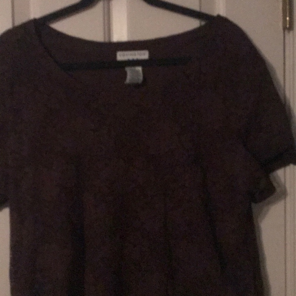 Lacey Brown Top, lined